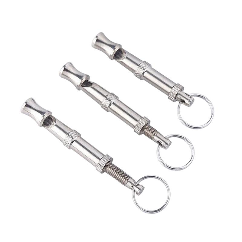 3Pcs Pet Whistle Training Dog Whistle Ultrasonic Dog Trainer, Dog Whistle Training Dog Whistle, Pet Supplies, Silver