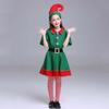 Hat Green Elf Costume Socks Christmas Party Accessories Christmas Cosplay Costume  Kids and Adults