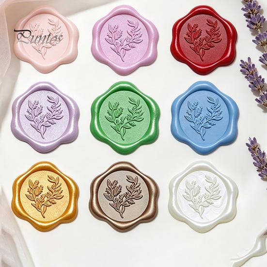 Wax Seal Beads with Candle Kit, Melting Spoon And Candles Set, Tool Stamp for DIY Crafting Wedding Invitations Decorative Sealing