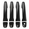 Exterior Door Handle Cover Trim Carbon Fiber Style Decor Molding Set Replacement for Subaru Legacy