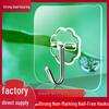 Magic Seamless Transparent Hook: Waterproof, Strong Adhesive, Nail-Free Kitchen Hook.