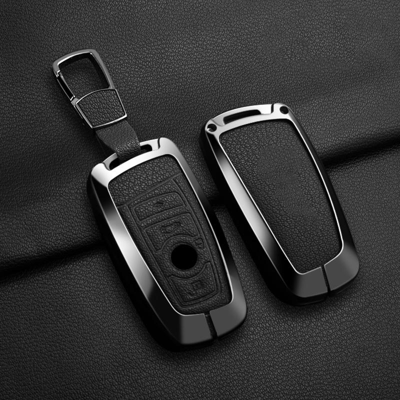 Moulures Intérieures Voiture Alliage de Zinc Couvercle Porte-Clés Pour BMW F30 F20 F10 F18 F22 F01 X3 X4 F06 F02 M3 M5 Protecteur Porte-Clés Auto