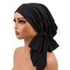 Comfortable Breathable Base Cap Solid Color Hijab Cap New Headscarf Hat  for Muslim Women