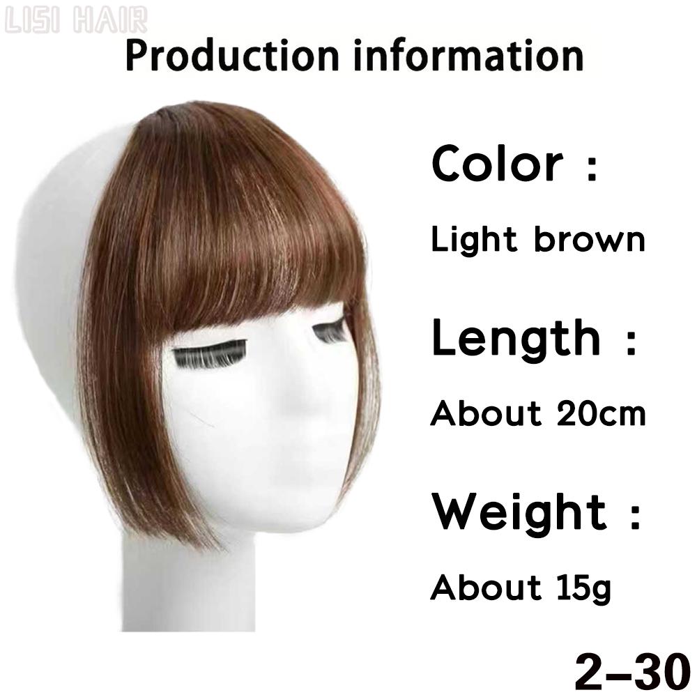 

Синтетическая челка LISI HAIR, заколка для волос с черной челкой, наращивание волос, термостойкие шиньоны для женщин 20cm