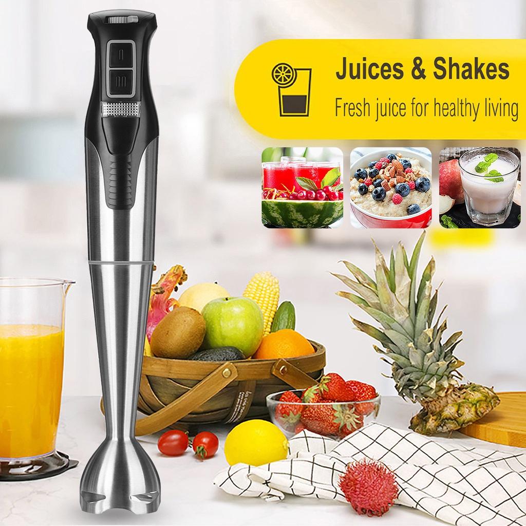 1000W 2 Gears+Variable Speed Mini Hand Blender Chopper With Beaker Whisk Immersion Mixer 220-240V