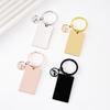 Mustard Seed Epoxy Stainless Steel Keychain with UV Laser Color Printing