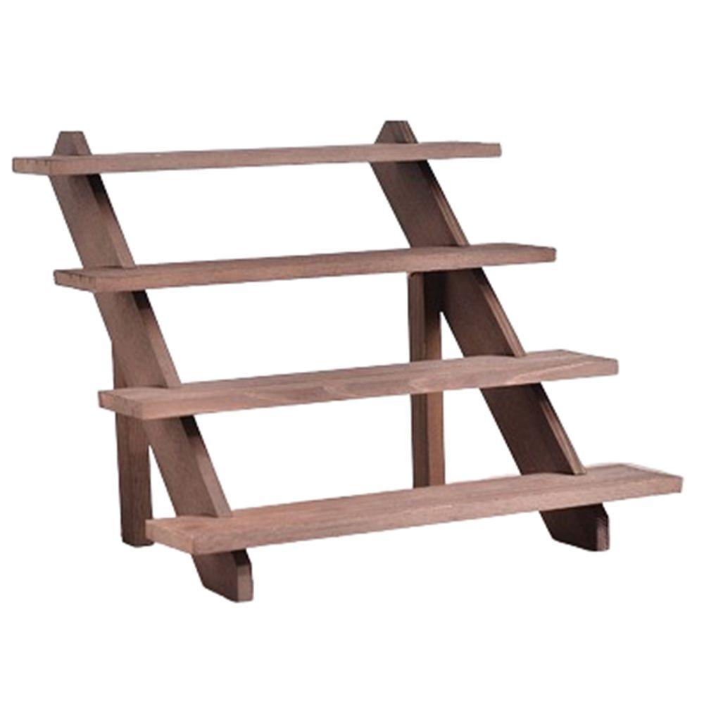 

Wood Jewelry Earring Dispaly Rack 2/3/4/5 Tier Dessert Display Stand Doll Storage Rack Car Models Walnut-4 Tier