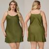 Yaoting Plus Size Spaghetti Strap Satin Chiffon Pajamas for Women - Summer Nightgown Homewear