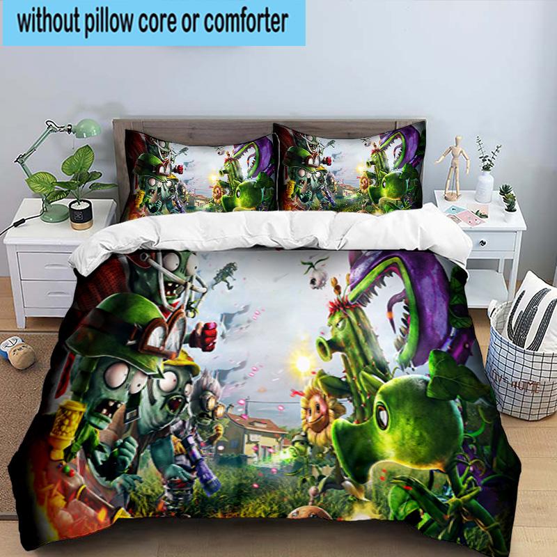 3PCS Zombie Party 3pcs Bedding,Including 3PCS Duvet Cover And 2pcs Pillowcases Perfect for Christmas,Ideal for Bedroom, Dormitory