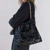 Maxza Shiny Quilted Chain Shoulder Bag