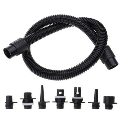Paddle Board Pumps Adapter Hose Replacement Kayak Air Pumps Tube with 7 Air Valves Nozzles Electric Air Pumps Accessories