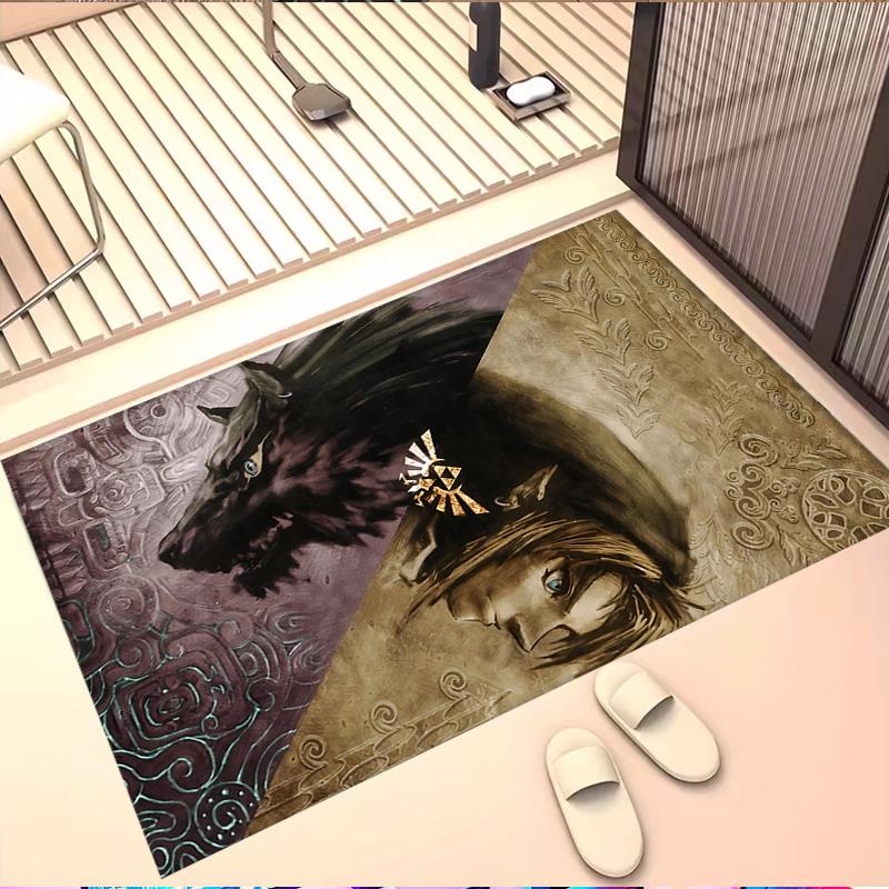 The Legend of Zelda Print Rug, Washable Floor Carpet, For Entryway Dorm Laundry Room Office Study, Home Decor Birthday Christmas Gift