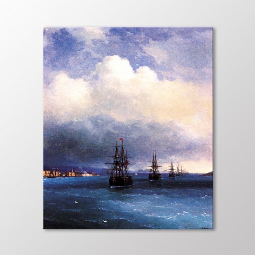 

Турецкий флот, 1873 г. Живопись