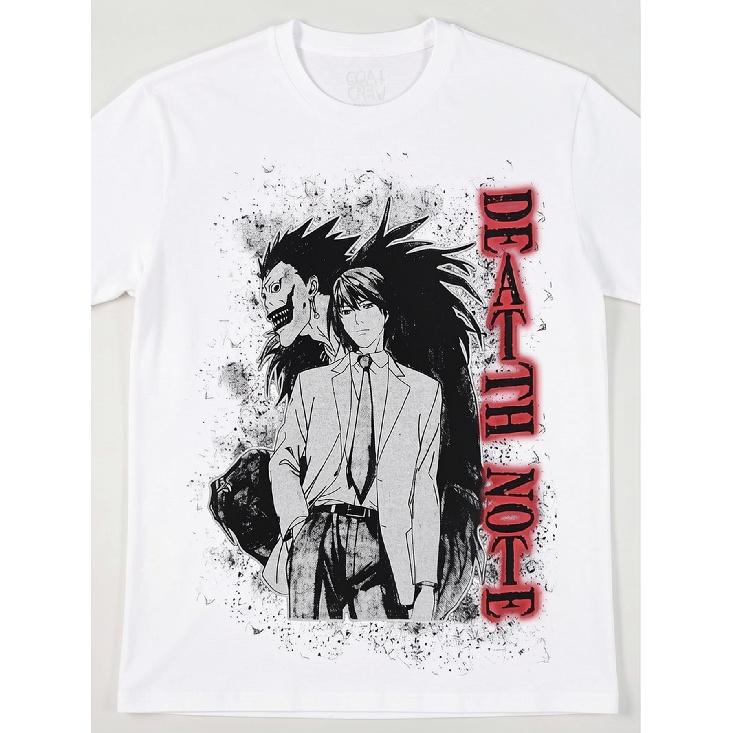 Men'S D Death N Note Goat Crew Anime T Shirt Iconic Logo Small Size Casual Round Neck Machine Washable All Season Wear for Music Fans Daily Outfits
