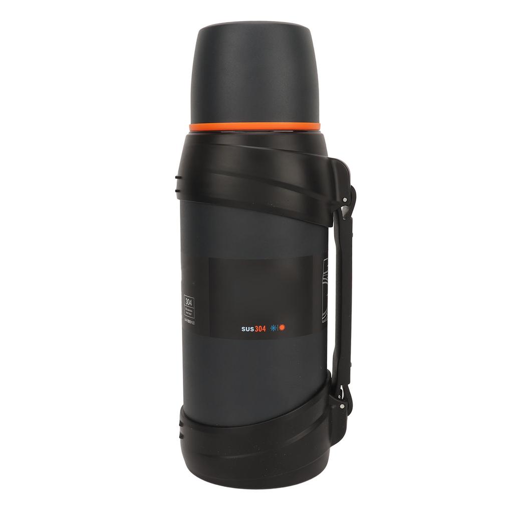 Vacuum Water Bottles 2000ml Stainless Steel 24 Hours Warm Portable Insulated Bottle with Cup Strap