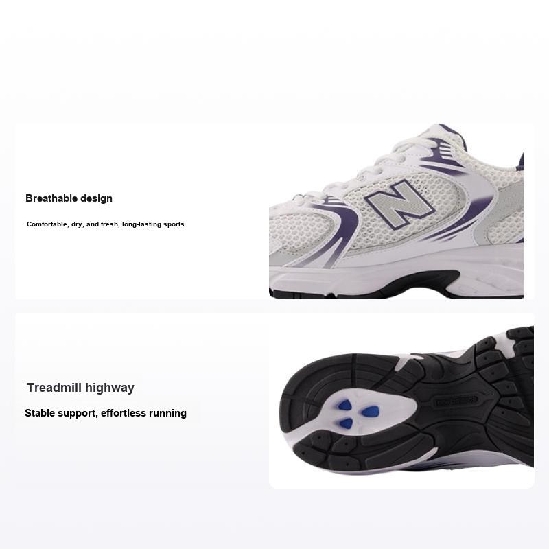 Кроссовки унисекс New Balance 530 White Dark Mercury ярко-серые MR530BA 40.5