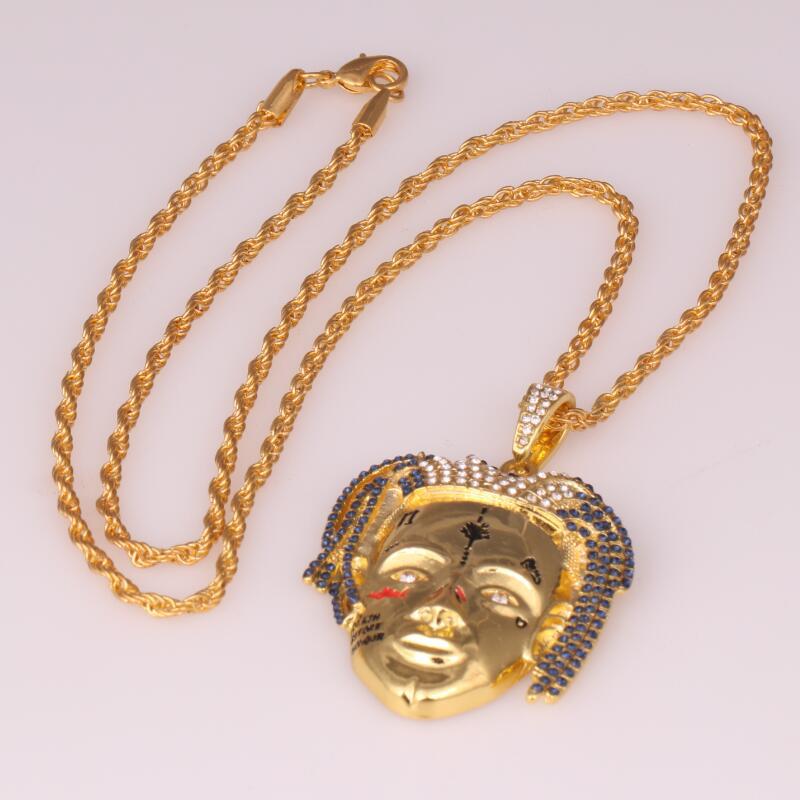 Trendy Hip Hop Men's Face Necklace - Creative & Stylish Jewelry