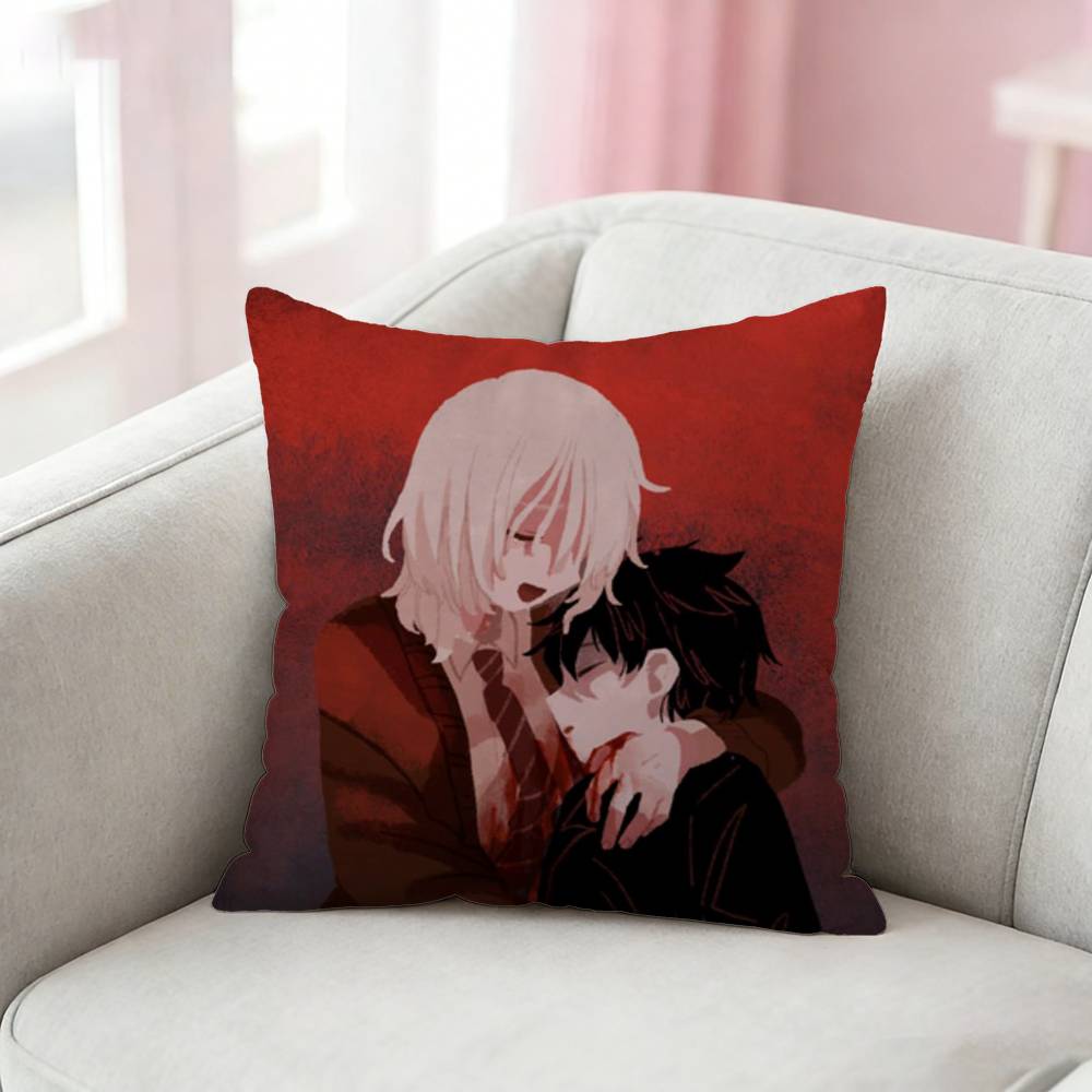 Anime SSaihate Station Pillow Case Pattern Printed Pillowcase For Living Room Sofa Cushion Cover