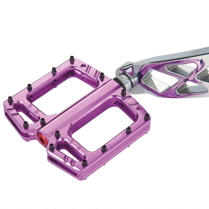 Bicicletas de aleación de aluminio Pedales Planos Antideslizantes Pedales Planos Anchos 3 Rodamientos Pedales de Plataforma de Ciclismo para Bicicleta de Carretera
