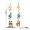 Star Women Christmas Tree Earrings Snowflake Holiday Earrings  Holiday Celebration