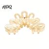 Hair Clip Back Head Shark Clip Large Hollow Petal Shape Claw Bun