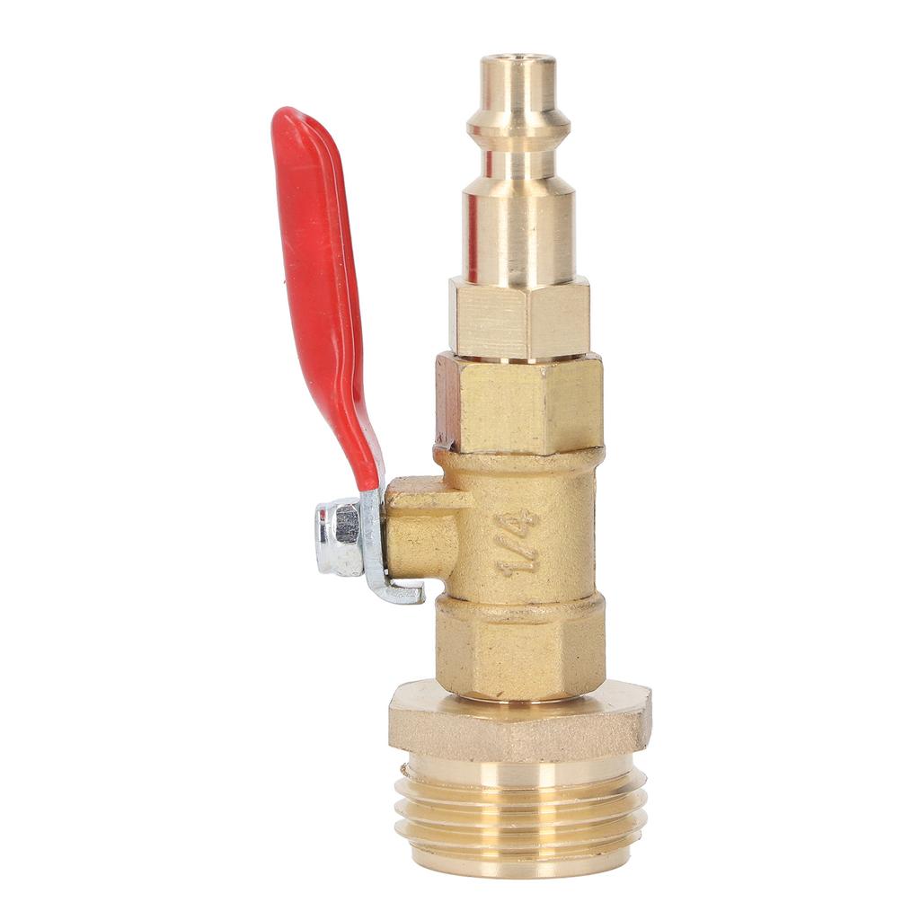 Brass Winterize Blowout Adapter 1 4in Male Quick Connector 3 4in Male GHT Thread Garden Irrigation Joints for RV Yachts