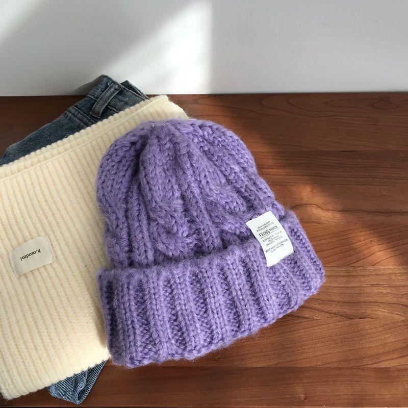 Women's Thick Knitted Wool Hat In Autumn and Winter Versatile Big Head Circumference Green Ins Trendy Face Small Ins Style