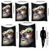 Vintage Color Portrait of a Human Face Flannel Printed Blanket Suitable for All Seasons for Living Room Office Sofa and Travel