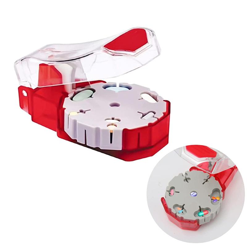 

1Pcs Portable Medicine Pill Tablet Cutter Splitter Case Storage Box Crusher Divider Medicine Pill Holder Case ONESIZE