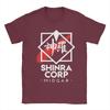 Fun Final Fantasy FF Video Game TShirt Unisex Crewneck Pure Cotton T Shirts Shinra Corp Midgar Short Sleeve Tees Summer Tops