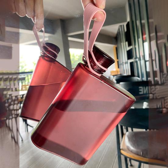 400ml Leicht zu reinigen Stoßfester Knauf-Oberteil Sportflasche Radfahren Tragbare Wasserflasche Outdoor-Sport