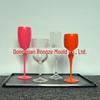 Colorful Shatterproof Plastic Wine Glasses, Anti-Fall, High-Foot Champagne Glass with Custom Logo for Bar Parties.