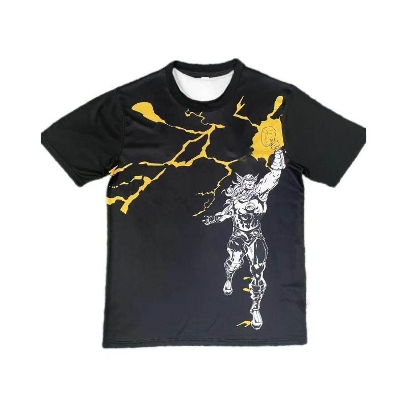 3D Printed Quick Drying T-shirt, Special Edition Football Pattern Short Sleeved Shirt, Breathable Adult and Children's Jersey