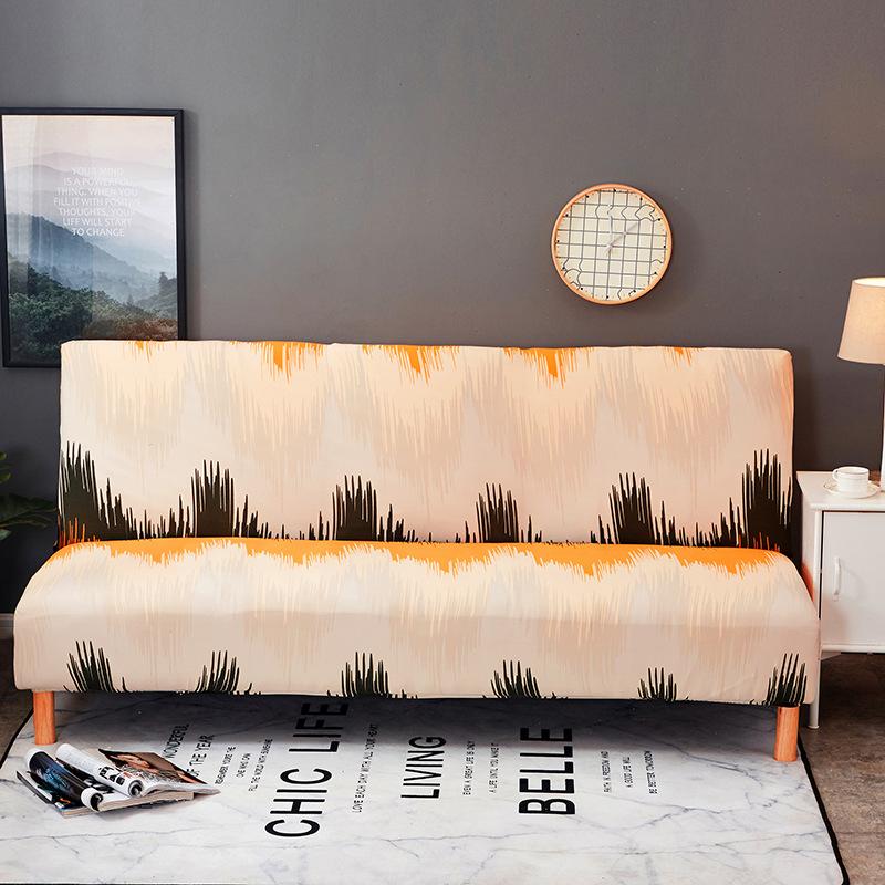 Full Coverage Elastic Sofa Bed Cover, Armless Sofa Cover, Cross-border Sofa Bed Dust Cover