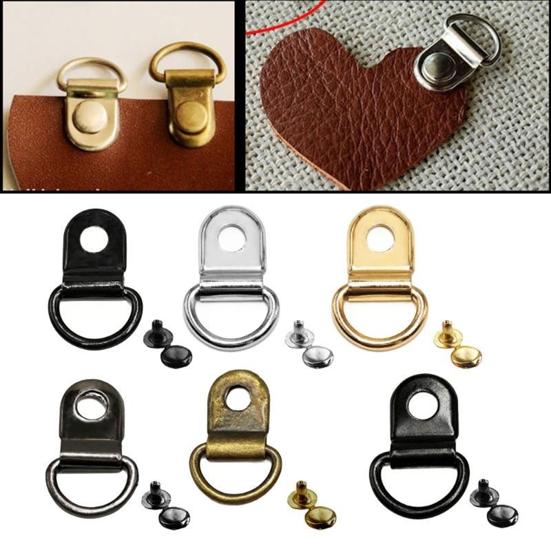 Multipurpose D Rings Eyelet Rivet Clasps Rustproof Metal Carabiner Easy Disassemble D Rings Mountaineering Buckle
