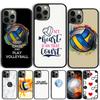 I Love Volleyball Coque Shell For iPhone 17 Air 15 16 14 13 12 Pro Max 11 Pro Max Plus Phone Case Cover