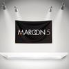 M-Maroons 5 Flag Rock Music Band Banner HD Printing Tapestry Exhibition, Music Band Fans, Garage Decor