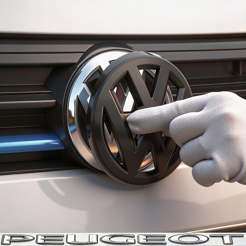 Car VW Logo Front Grille Trunk Decor Accessories For VW Golf Tiguan T-Roc Polo Passat ID.4 T-Cross ID.3 Taigo ID.7 Atlas Beetle Os5