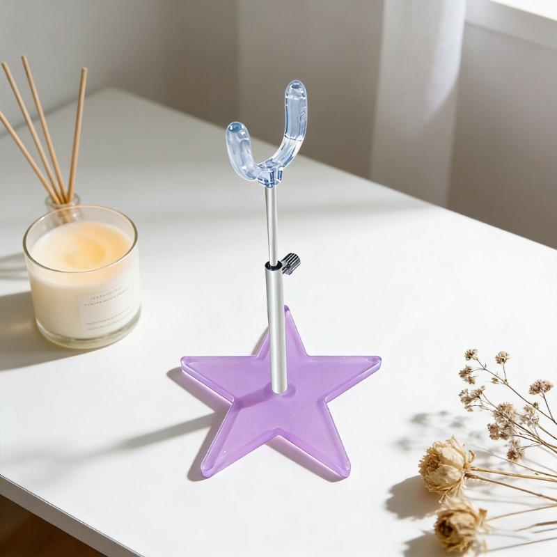 Creative Star Shape Base Ball Joint Doll Display Stand For 1/8 1/12 Action Figures With Stable Support And Easy Assembly