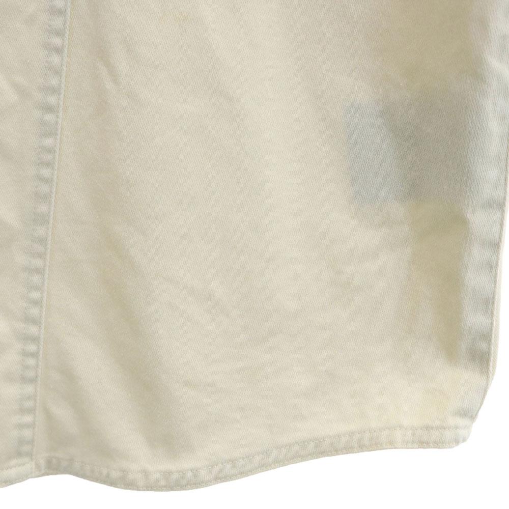 HARLEY DAVIDSON 90s Old Shirt jacket beige Hidden snap button down Women Used