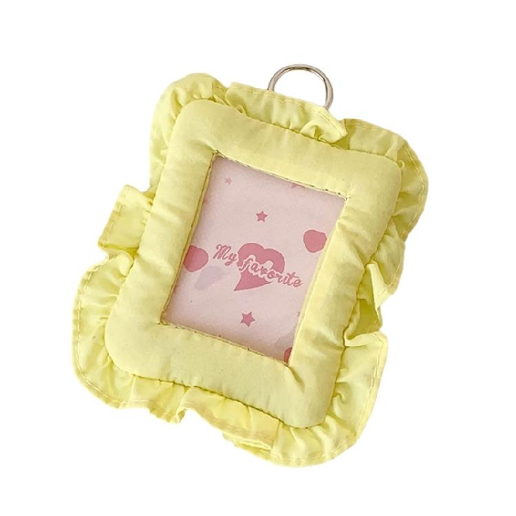 Easy Hanging Cloth Pillow Photocard Holder For Mini Photos Cards Compact Decorative Keychain Accessory