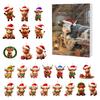 Scottish Highland Cow Advent Calendar Christmas 24 Days Funny Cow Countdown 2D Design Holiday