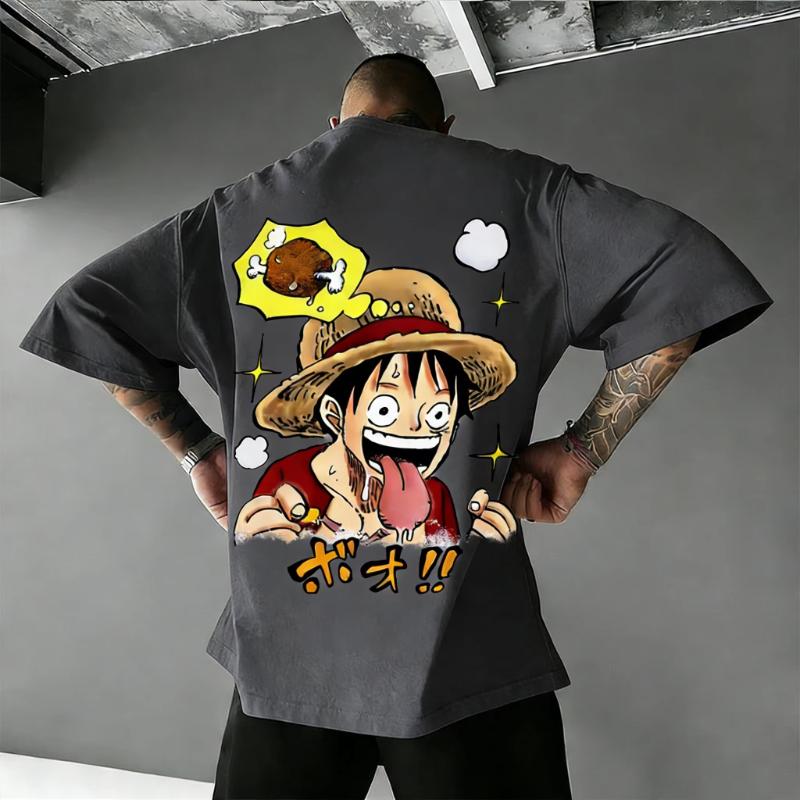 Oversized One Piece Anime Luffy T Shirt Men Women Summer 2026 Y2k Streetwear Casual Graphic Tee Loose Short Sleeve Tops Unisex