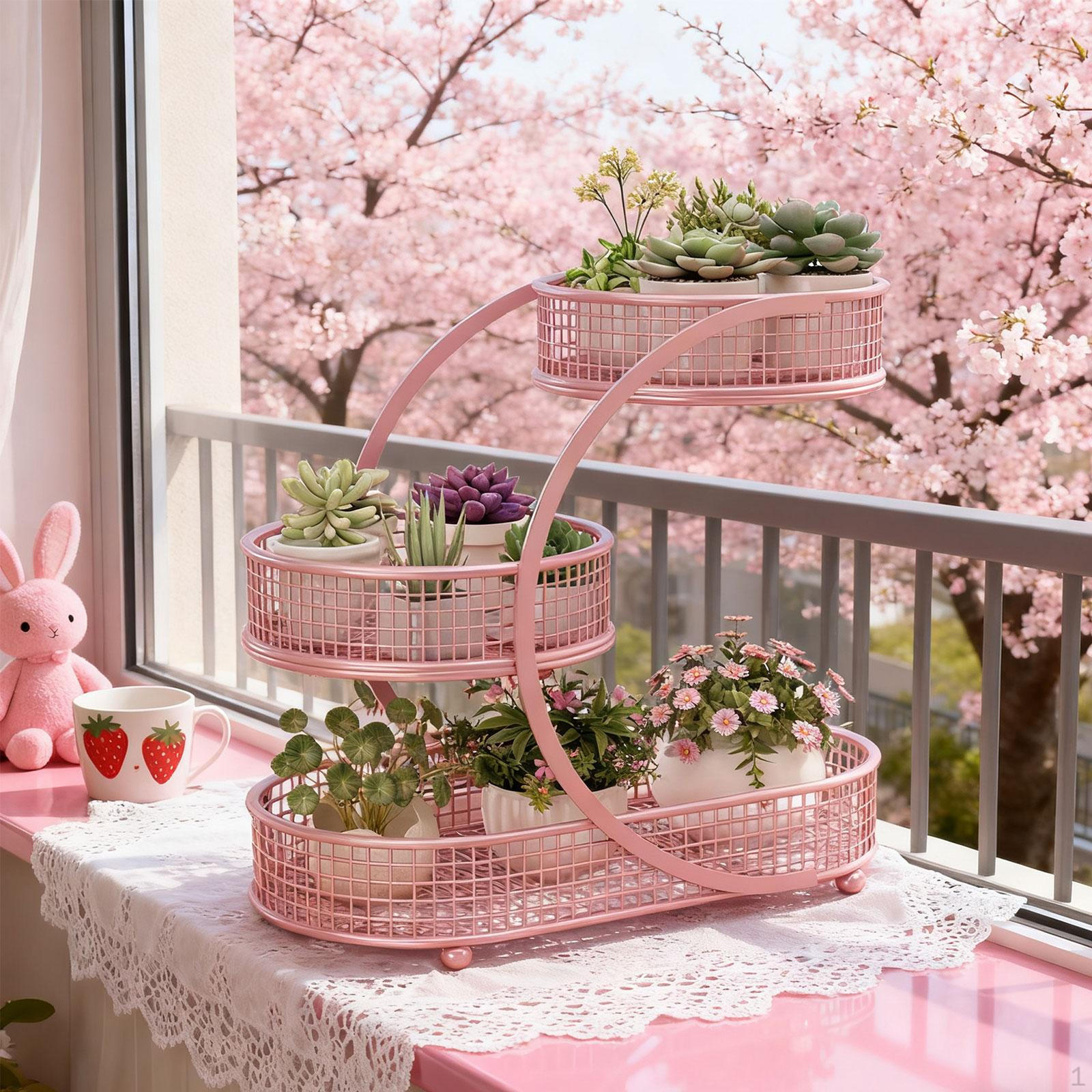 

Basket for , Storage Tray, Decorative Metal Vegetables, Fruit Bowl, Countertop Stand рожевий