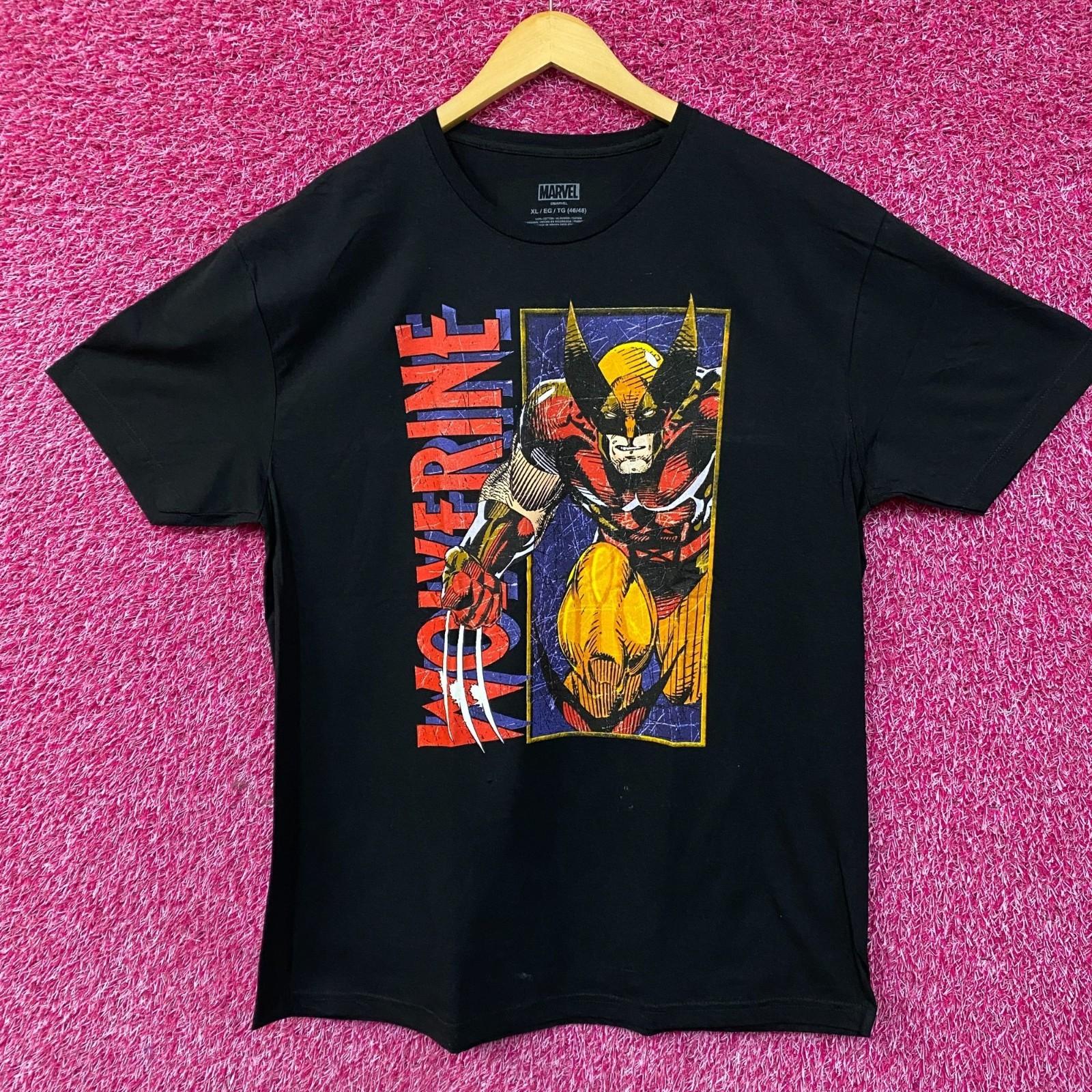 Marvel Comics Wolverine X-Men 100% Cotton T-shirt Mens Tees Top XL