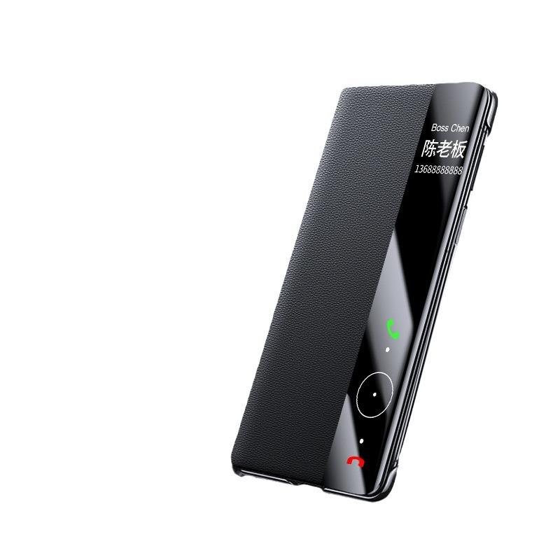 

Suitable for Huawei Mate60pro Mobile Phone Case Smart Window Magnetic Absorption M60 Full-inclusive Anti-fall Bracket Business Leather Case Huawei Mate 60 Pro +