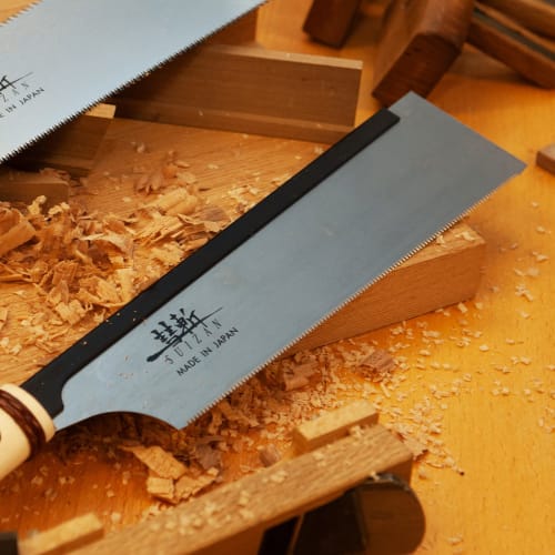 SUIZAN 240mm Wood Saw with Replaceable Blades, Crosscut, Woodworking, Precision Saw