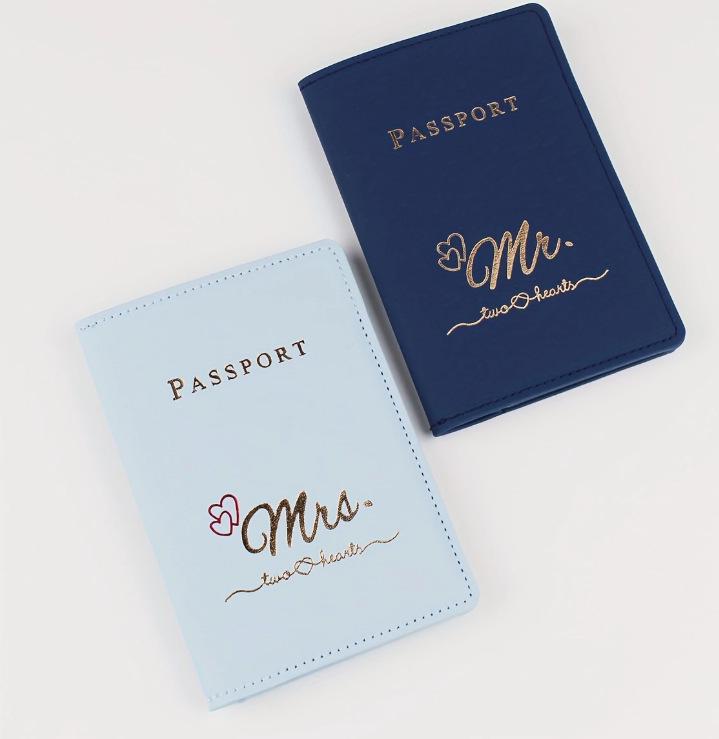 Eco-Friendly Leather Passport & Document Holder Set - PU Leather, Fast Shipping