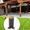 2pcs Metal Corner Bracket Heavy-Duty Wood Fence Mounts Support  Mounting Bracket Post Stabilizer