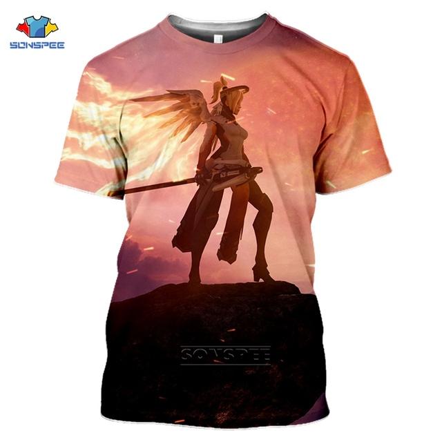 Yaz Erkek T-Shirt Moda 3D Baskı T Shirt Oyun Kadın Rahat Sokak Şıklığı Serin Spor Üst